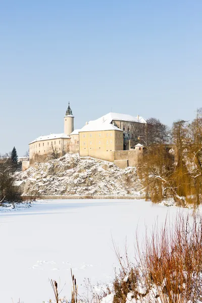 Castello di Ledec nad Sazavou in inverno, Repubblica Ceca — Foto Stock