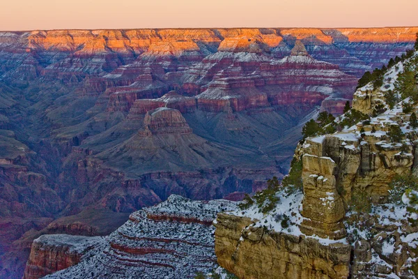 Grand Canyon National Park in de winter, Arizona, Verenigde Staten — Stockfoto