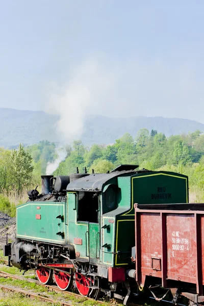 Locomotiva a vapore, Durdevik, Bosnia ed Erzegovina — Foto Stock