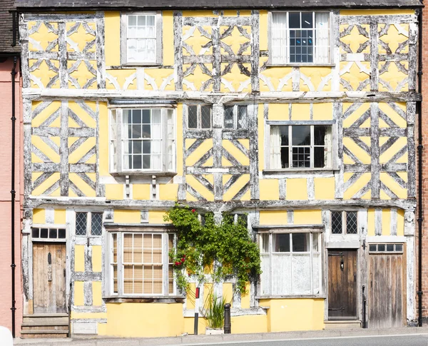 Halve vakwerkhuis, ludlow, shropshire, Engeland — Stockfoto