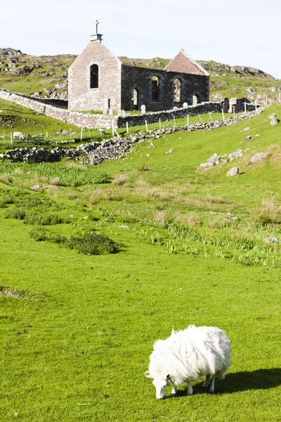 Rovine della chiesa di Stoer, Highlands, Scozia — Foto Stock