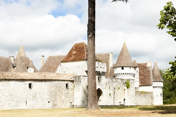 Bridoire slott, dordogne avdelning, aquitaine, Frankrike — Stockfoto