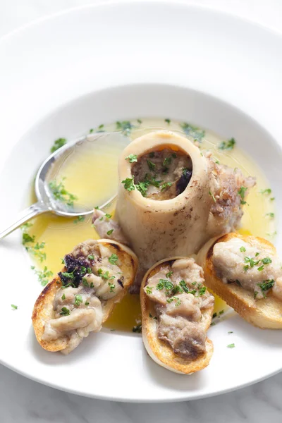 Bone marrow soup — Stock Photo, Image