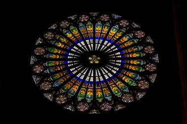 iç katedral notre dame, strasbourg, alsace, Fransa