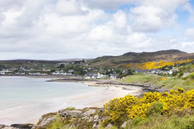 manzara loch gairloch, yaylaları, İskoçya