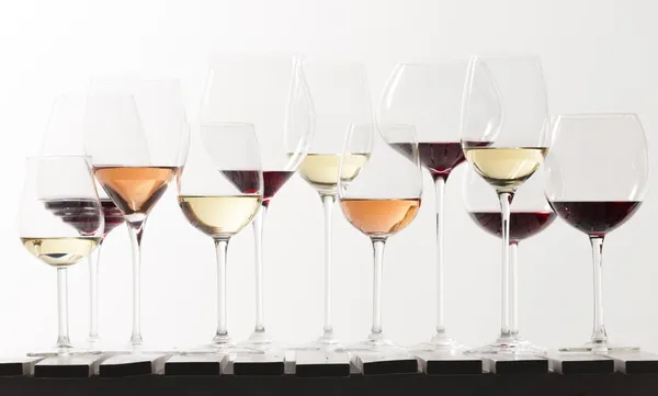 Still life of wine glasses with wine — Stock Photo, Image