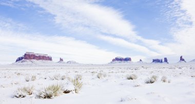 kış, utah-arizona, ABD anıt Vadisi Milli Parkı