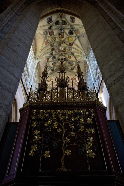 Interno della Cattedrale di Santa Barbara, Kutna Hora, Repubblica Ceca — Foto Stock