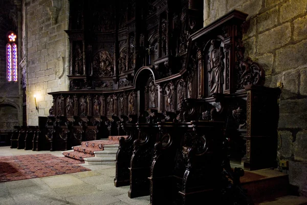Interiören i saint mary's cathedral, caceres, extremadura, Spanien — Stockfoto