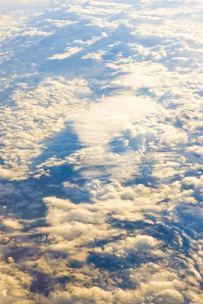 Wolken - uitzicht vanaf vliegtuig — Stockfoto