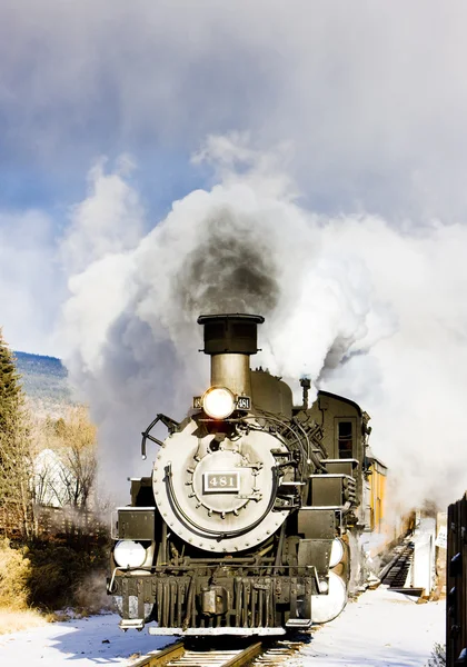 Durango en silverton smalspoor spoorweg, colorado, usa — Stockfoto