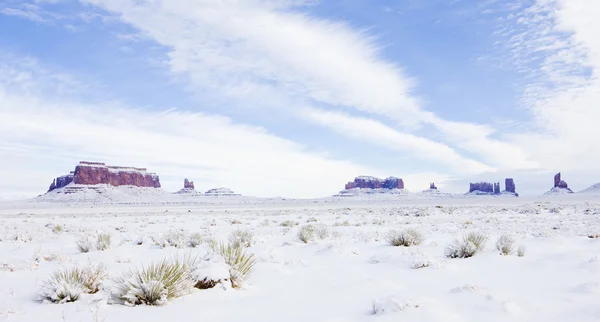 Monument valley nationalpark i vinter, utah-arizona, usa — Stockfoto