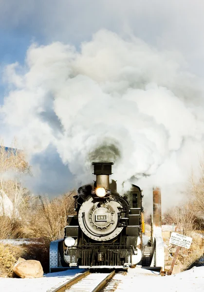 Ντάρανγκο και silverton στενό εύρος σιδηροδρόμου, Κολοράντο, ΗΠΑ — Φωτογραφία Αρχείου