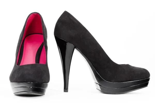 Platform black pumps — Stock Photo, Image