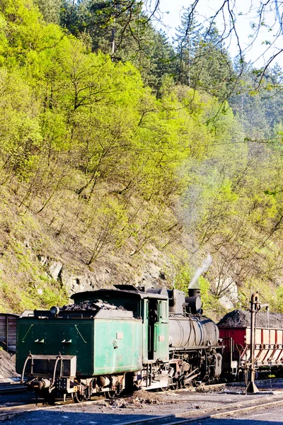 Dampflokomotive, Lieferstelle in Oskova, Bosnien und Herzegowina — Stockfoto