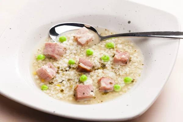 Caldo de carne ahumada — Foto de Stock