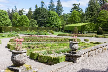 İtalyan Bahçe olan glamis Kalesi, angus, İskoçya