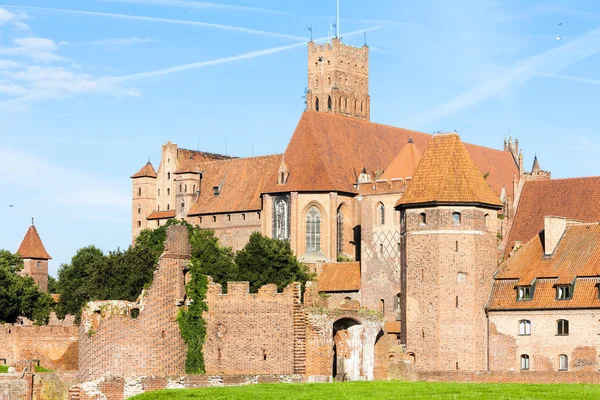 Malbork castle, Pommern, Polen — Stockfoto