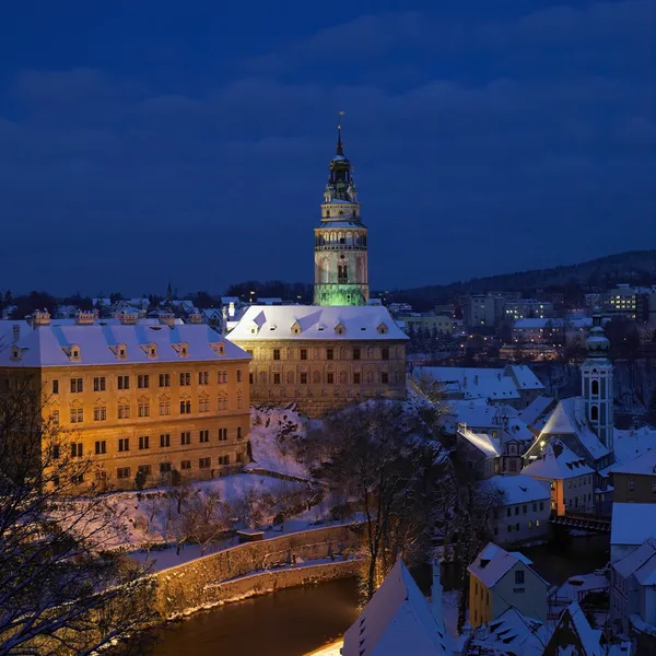 在冬天，捷克共和国库伦 — 图库照片