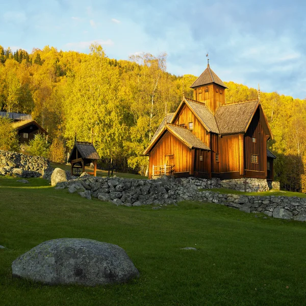 挪威 uvdal stavkirke — 图库照片