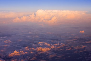 clouds - view from plane clipart