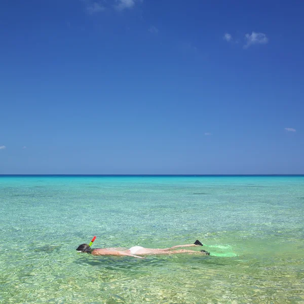 Iate, Mar do Caribe, Mara la Gorda, Cuba — Fotografia de Stock