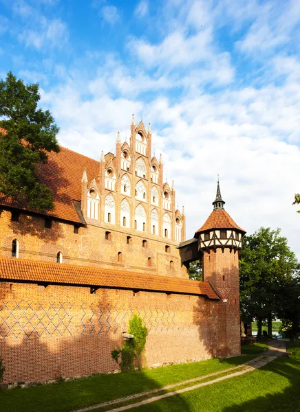 Malbork kasteel, Pommeren, Polen — Stockfoto