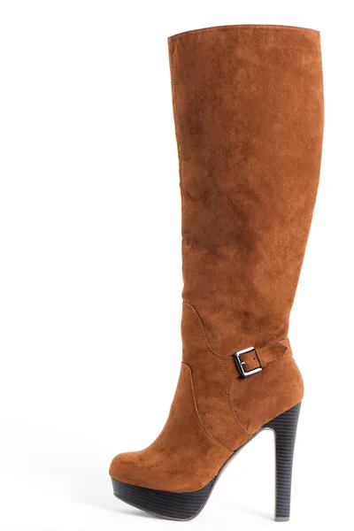 Fashionable brown boot — Stock Photo, Image