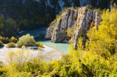 Verdon gorge Güz, provence, Fransa