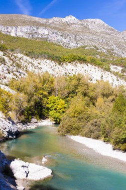 Verdon gorge Güz, provence, Fransa