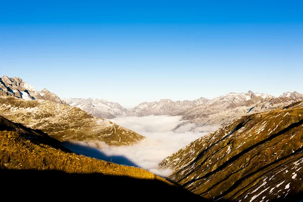 View from Furkapass, canton Graubunden, Switzerland — Stock Photo, Image