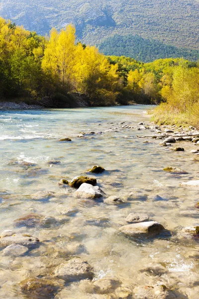 Dolina rzeki verdon w jesieni, Prowansja, Francja — Zdjęcie stockowe