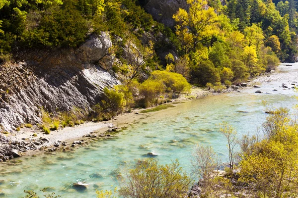 Verdon Gorge no outono, Provence, França — Fotografia de Stock