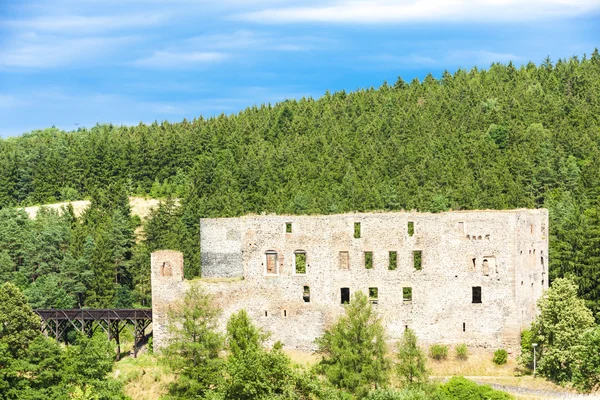 Ruiny zamku krakovec — Zdjęcie stockowe