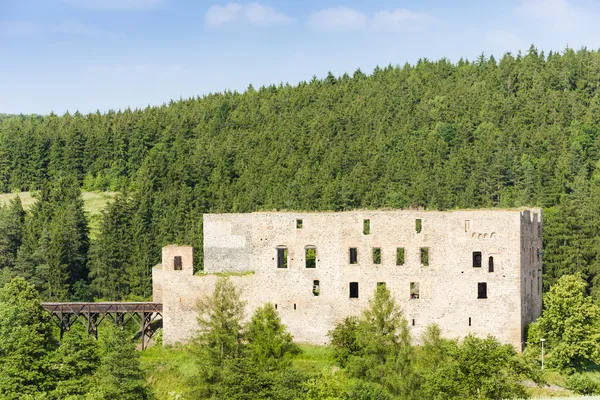 Ruínas do Castelo de Krakovec, República Checa — Fotografia de Stock