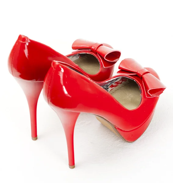 Fashionable red shoes — Stock Photo, Image