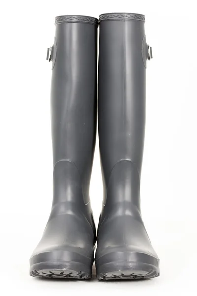 Gray rubber boots — Stock Photo, Image
