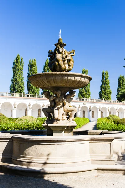 Flower garden of Kromeriz Palace — Stock Photo, Image