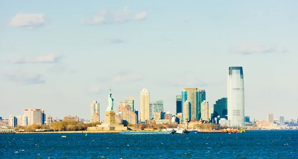 Statue of Liberty and New Jersey — Stock Photo, Image