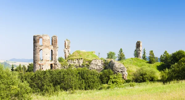 Ruïnes van het kasteel van plavec — Stockfoto