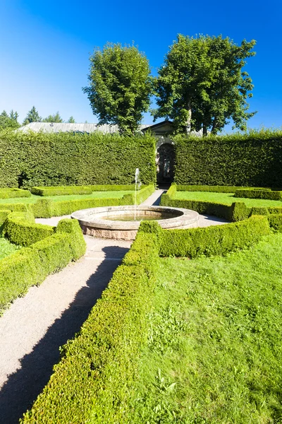 Schlossgarten in nachod — Stockfoto