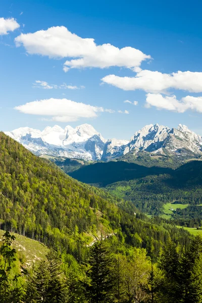 Visa till dachstein från väst — Stockfoto