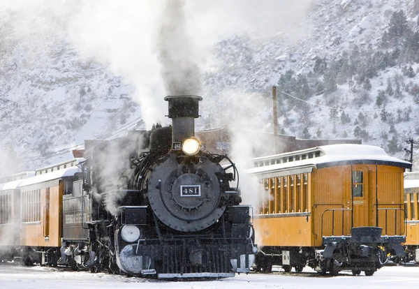 Ferrocarril de vía estrecha de Durango y Silverton — Foto de Stock