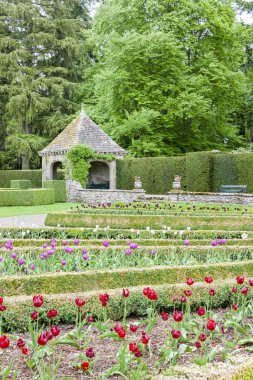 Italian garden of Glamis Castle clipart