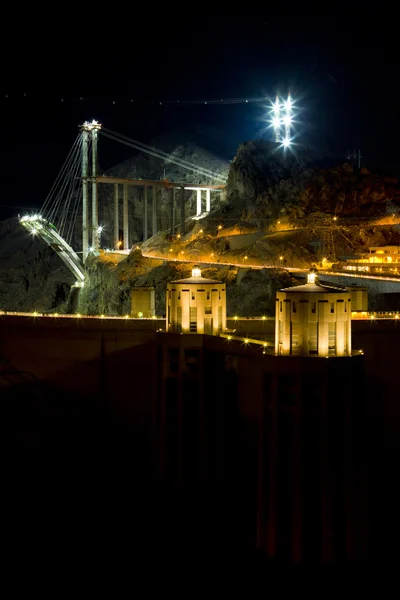 Hoover Запруда вночі — стокове фото