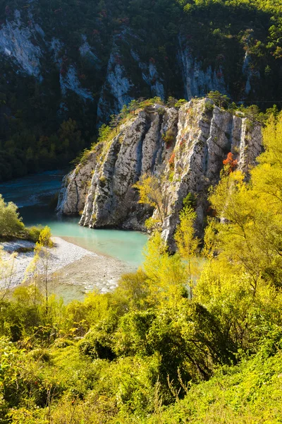 Verdon gorge i höst — Stockfoto