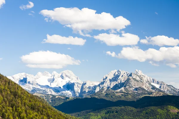 Widok na dachstein West — Zdjęcie stockowe