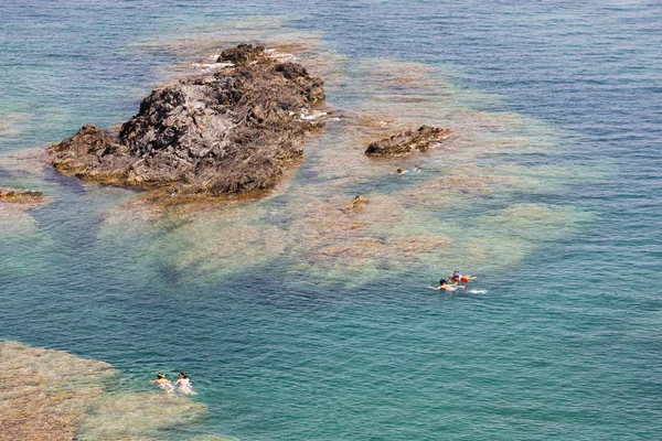 Snorkeling at Cap de Peyrefite, Languedoc-Roussillon — Stock Photo, Image