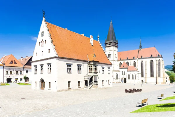 Bardejov Town hall Meydanı — Stok fotoğraf