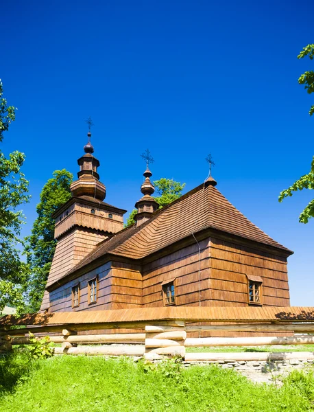 Dřevěný kostel, Fricka v-Slovensko — Stock fotografie